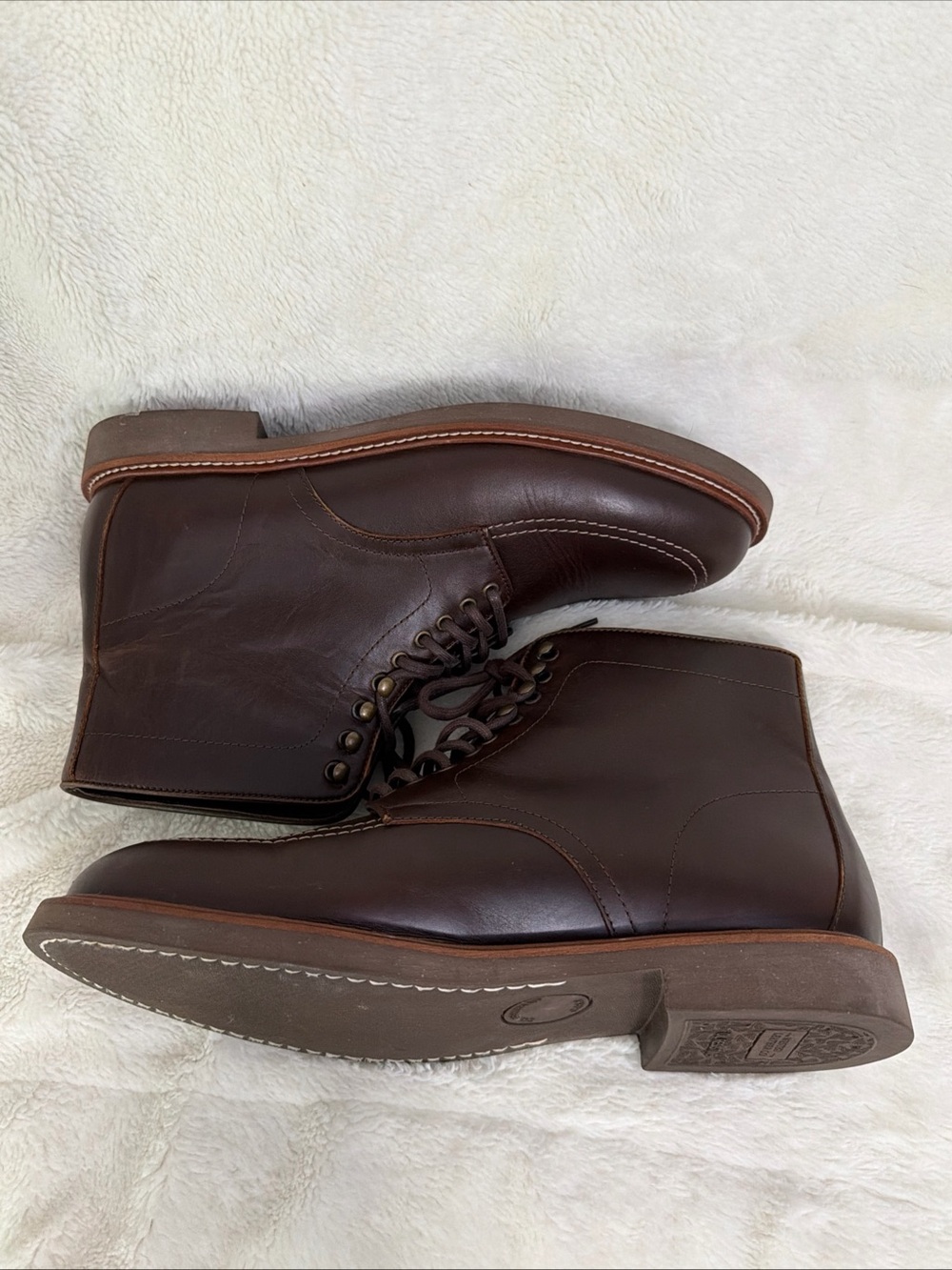 Indiana Jones Adventurer Leather Boots Size 13 Wested Leather Co Hand Made Brown - Picture 5 of 10